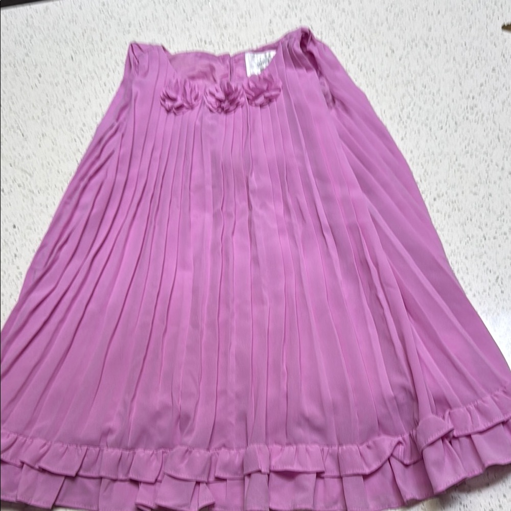 Gymboree Purple A-Line Midi Skirt with Ruffles